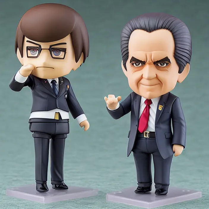 Image similar to Richard Nixon, An anime Nendoroid of Richard Nixon, figurine, detailed product photo