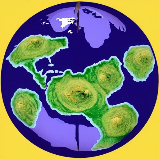 Prompt: the earth but it’s in a shape of a pig and continents are spread throughout it