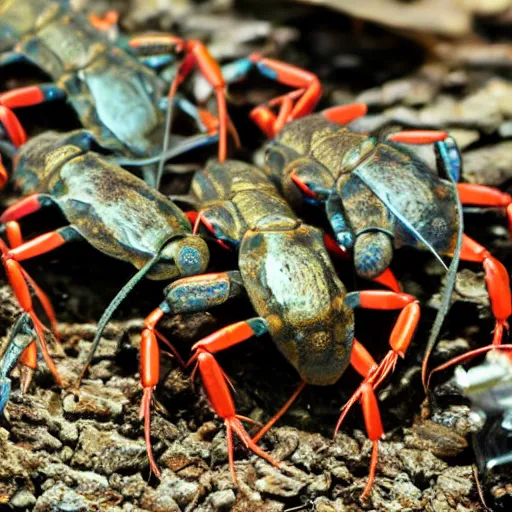 Prompt: crawdad invaders