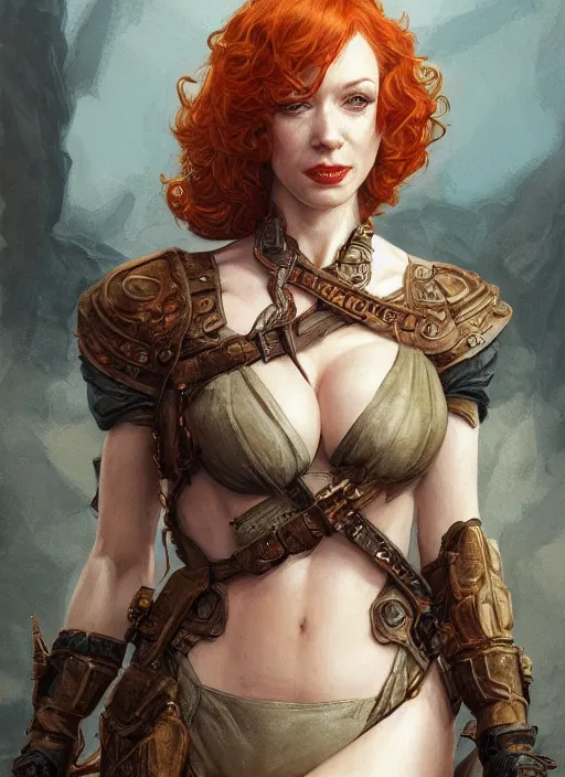 Image similar to Christina Hendricks as a ruggedly handsome heroine, tasteful, intricate, elegant, highly detailed, centered, digital painting, artstation, concept art, smooth, sharp focus, illustration, artgerm, donato giancola, Joseph Christian Leyendecker, WLOP