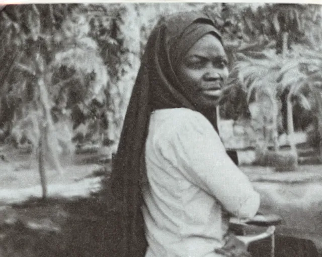 Image similar to old photograph of my grandma taken in abuja circa 1963