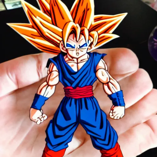 Prompt: Goku made of chocolate