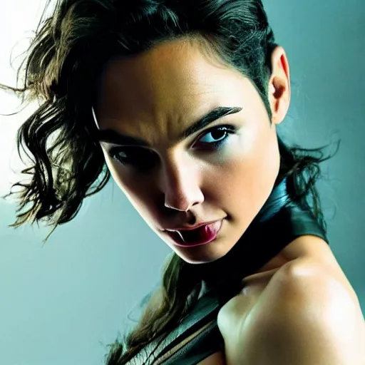 Prompt: A sexy gal gadot portrait, piercing gaze, highly detailed