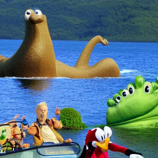 Image similar to loch ness monster in disney up (2009)