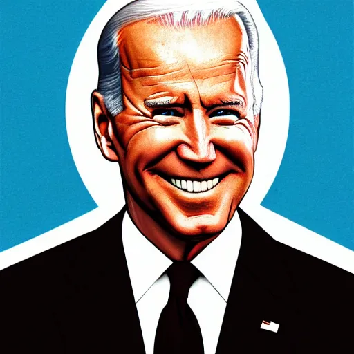 Image similar to Joe Biden in the style of a playing card, illustration, digital art