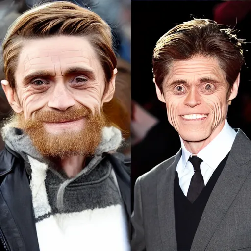 Image similar to the son of daniel radcliff and willem dafoe