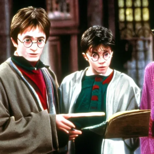 Prompt: film still of Harry Potter in Fresh Prince of Bell Air