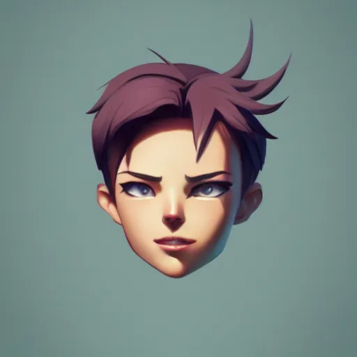 Image similar to face icon stylized minimalist pax, loftis, cory behance hd by jesper ejsing, by rhads, makoto shinkai and lois van baarle, ilya kuvshinov, rossdraws global illumination