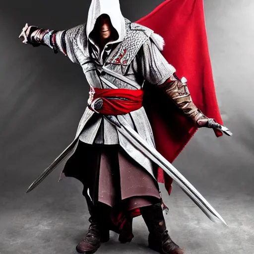 Prompt: axel blazr as ezio auditore