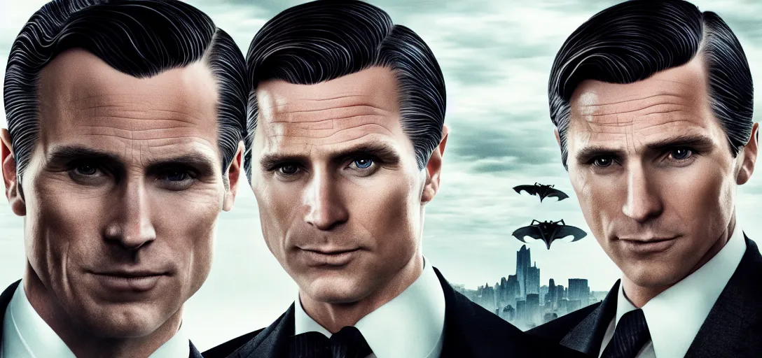 Image similar to a very high resolution image from a new movie. bruce wayne potrait. photorealistic, photography, directed by wes anderson