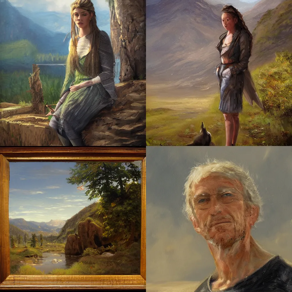 Prompt: a portrait of a character in a scenic environment by Paul Bellaart