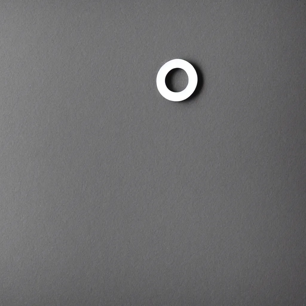 Prompt: one black circle on white background