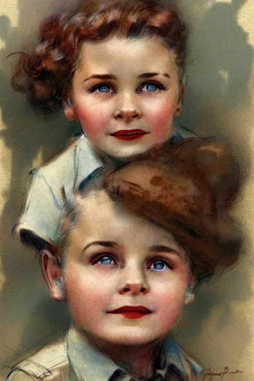 Prompt: ( ( ( ( ( 1 9 5 0 s retro future child adventurer face portrait. muted colors. ) ) ) ) ) by jean - baptiste monge!!!!!!!!!!!!!!!!!!!!!!!!!!!!!!