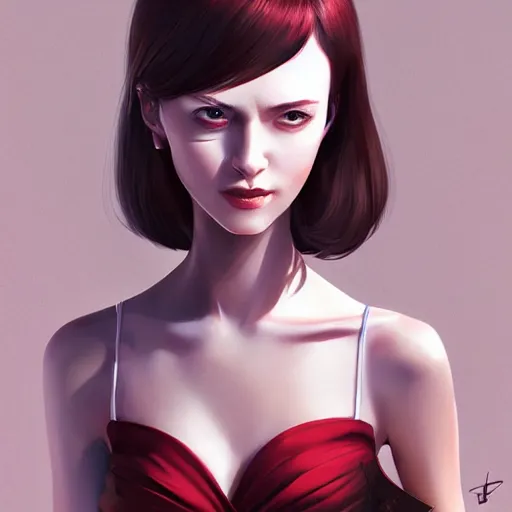 Image similar to Goro Majima as slim beautiful young girl, elegant, 2d, ultra highly detailed, digital painting, smooth, sharp focus, artstation, art by Ilya Kuvshinov