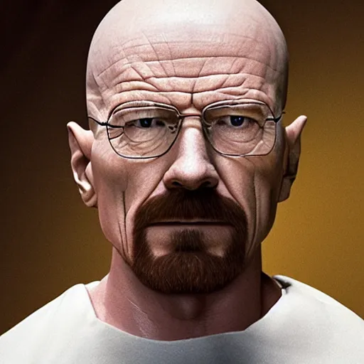 Image similar to Live Action Still of Walter White without a beard or facial hair, with no facial hair and completely clean shaven, with no beard, no beard, no facial hair, clean shaven, real life, hyperrealistic, ultra realistic, realistic, highly detailed, detailed, very detailed, cool, ultra detailed, very realistic, trending on artstation, epic, HD quality, 8k resolution, body and headshot, film still, real, detailed face, very detailed face, real life