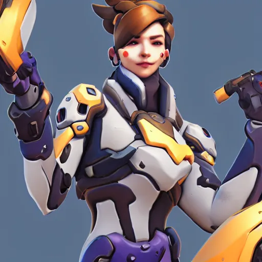 Image similar to concept art for a new overwatch character