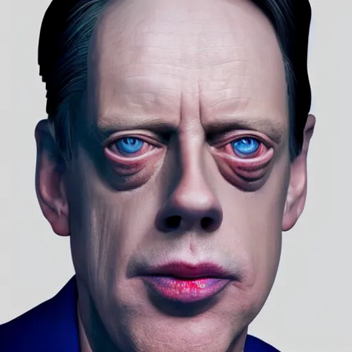 Image similar to hyperrealistic mixed media image of steve buscemi as superman, stunning 3 d render inspired art by xiang duan and thomas eakes, perfect facial symmetry, immaculate complexion, realistic, highly detailed attributes and atmosphere, dim volumetric cinematic lighting, 8 k octane detailed render, post - processing, masterpiece,