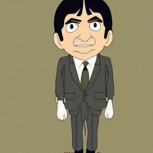 Image similar to Mr.Bean by Studio Ghibli