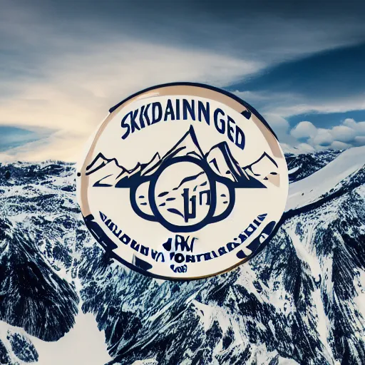 Image similar to engineering company named skadi, mountain development, logo, detailed, 4 k,