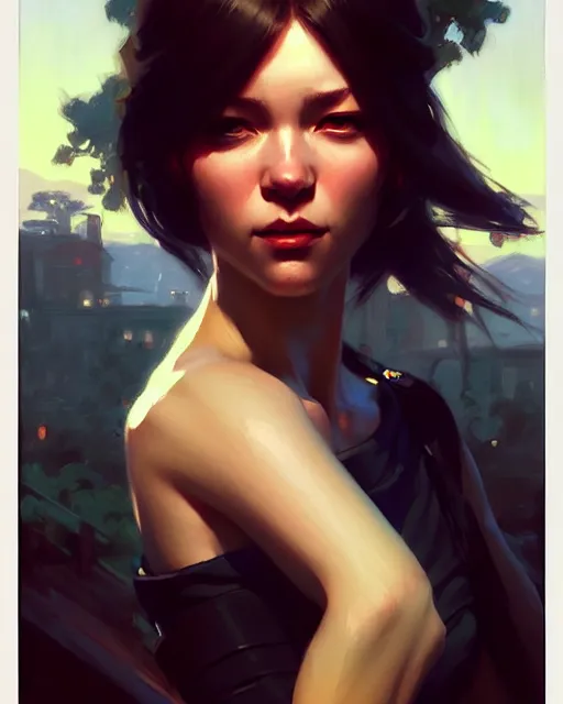 Image similar to a potrait of a human rogue, fine details. night setting. realistic shaded lighting poster by ilya kuvshinov katsuhiro, artgerm, jeremy lipkin and michael garmash, unreal engine, radiant light, detailed and intricate environment, digital art, trending on art station