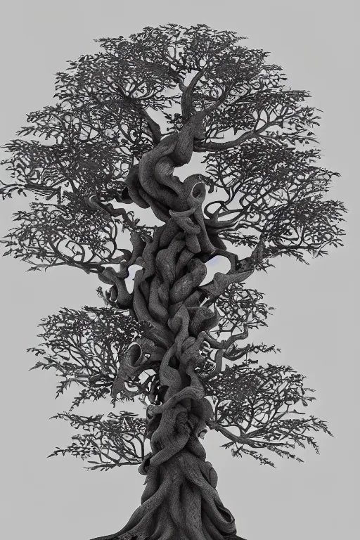 Image similar to a tree, intricate, elegant, highly detailed, smooth, sharp focus, artstation