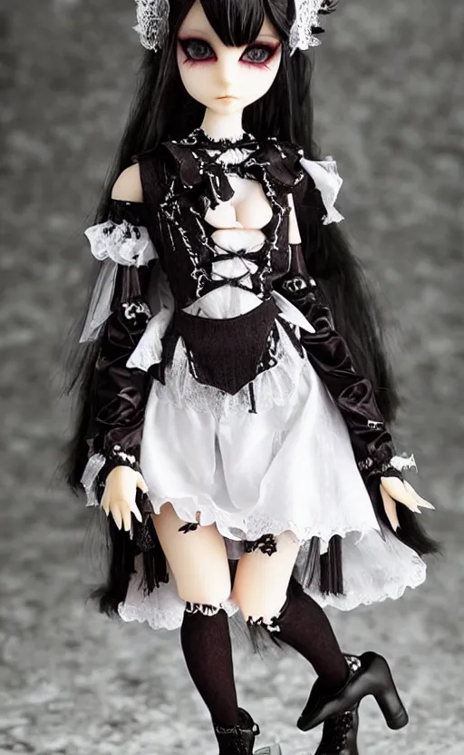 Image similar to dollfie in gothic dress