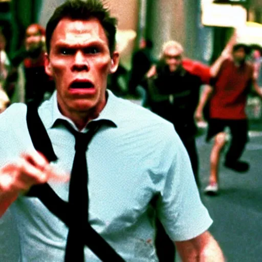 Image similar to Live Action Still of Jerma in Shaun of the Dead, real life, hyperrealistic, ultra realistic, realistic, highly detailed, epic, HD quality, 8k resolution, body and headshot, film still