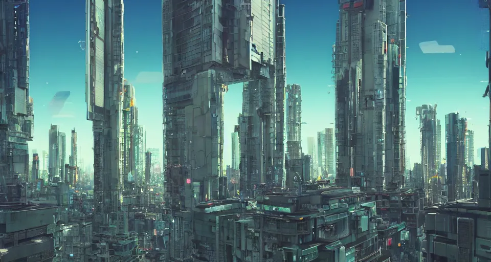 Prompt: A Futuristic Japanese high-rise cityscape, rendered by Beeple, Makoto Shinkai, syd meade, simon stålenhag, environment concept, digital art, unreal engine, WLOP, trending on artstation, low level, 3 point perspective, 4K UHD image, octane render,