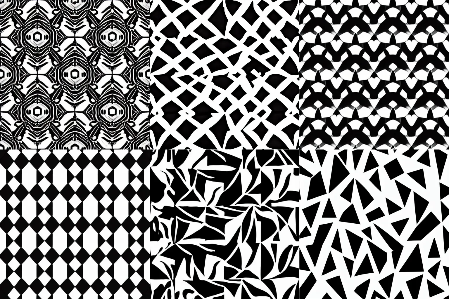 Prompt: black and white geometric designs, curves, minimalist