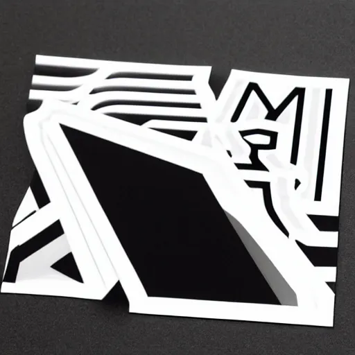 Prompt: black on white graphic design sticker in style of david rudnick, eric hu, guccimaze, acid, y 2 k, 4 k sharpening,