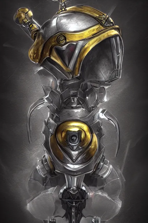 Image similar to helmet armor guardian destiny in witch queen illumination ray tracing hdr fanart arstation by sung choi robot ninja mask and eric pfeiffer and gabriel garza and casper konefal