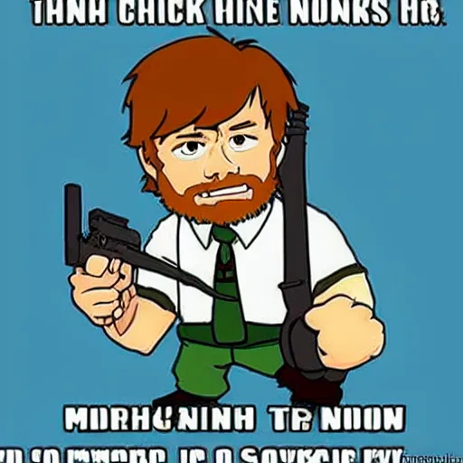 Prompt: chuck norris in the style of ghibli