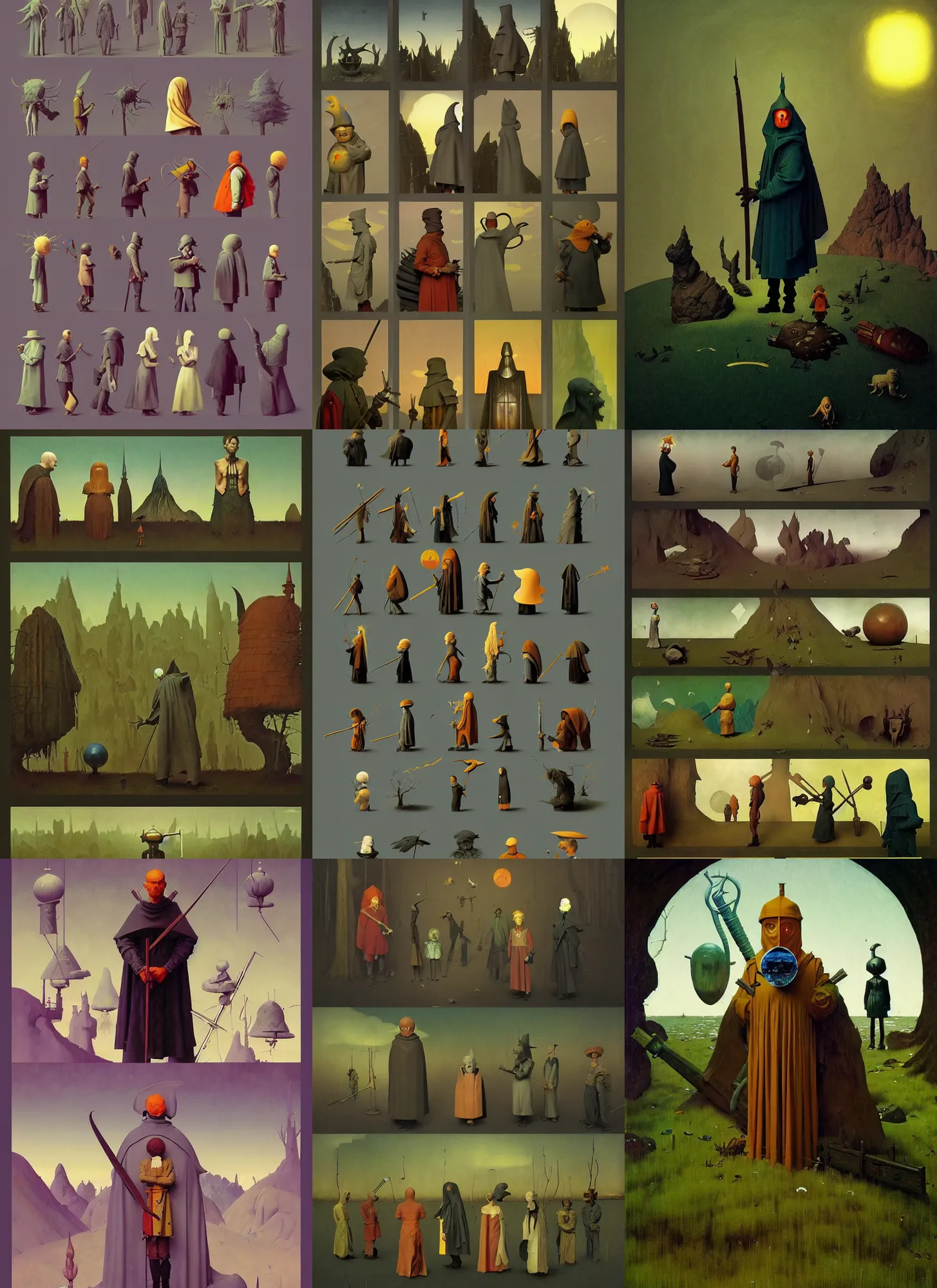 Prompt: rpg character concept art, very coherent and colorful high contrast masterpiece by norman rockwell franz sedlacek hieronymus bosch dean ellis simon stalenhag rene magritte gediminas pranckevicius, dark shadows, sunny day, hard lighting, reference sheet white background