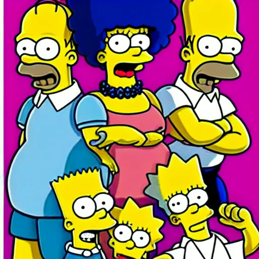 Image similar to simpsons, the anime series ( 1 9 9 0 )