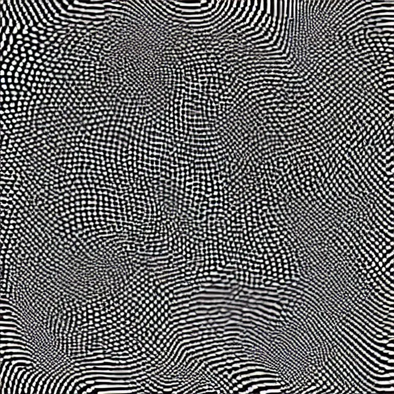 Image similar to a face within illusory motion dazzle camouflage perlin noise optical illusion