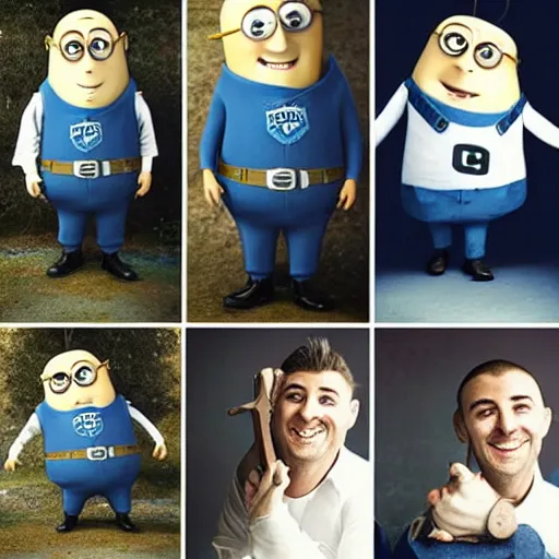 Prompt: gru instagram photo shoot