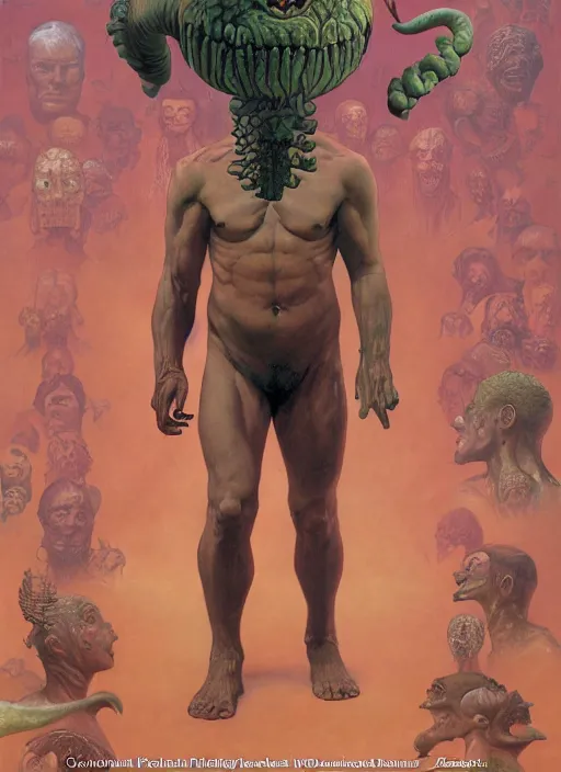 Image similar to full body and head portrait of zygon, dynamic action, by lawrence alma-tadema and zdzislaw beksinski and norman rockwell and jack kirby and tom lovell and greg staples, artstation creature art