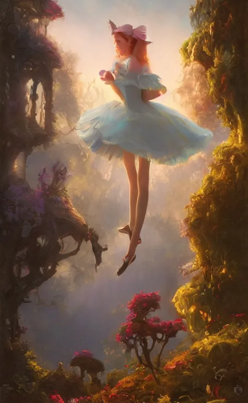 Image similar to Alice in the wonderland by Raphael Lacoste and Adrian Smith and Delphin Enjolras and Daniel F. Gerhartz