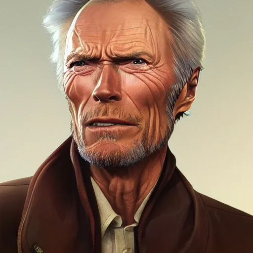 Prompt: Clint Eastwood as a sims 4 character, very detailed face, gorgeous, realistic, intricate, highly detailed, digital painting, artstation, concept art, sharp focus, illustration, art by greg rutkowski and alphonse mucha