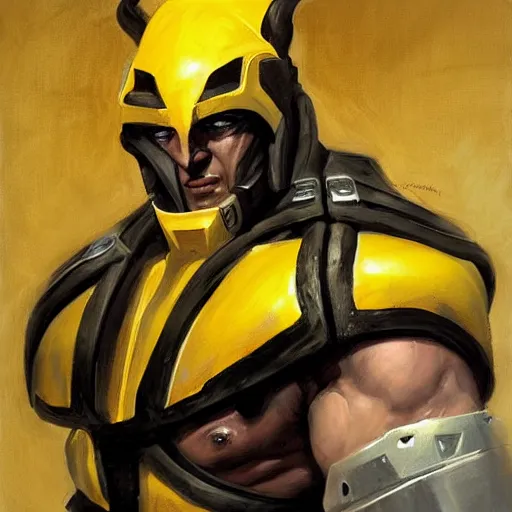 Image similar to greg manchess portrait painting of cyrax from mortal kombat as overwatch character, medium shot, asymmetrical, profile picture, organic painting, sunny day, matte painting, bold shapes, hard edges, street art, trending on artstation, by huang guangjian and gil elvgren and donato giancola