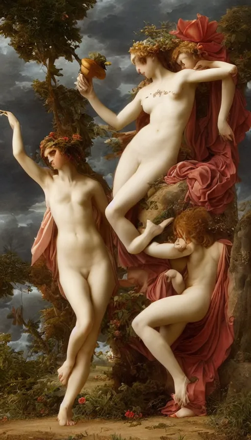 Image similar to life and death mixing together, by guillaume seignac