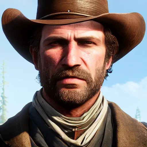 berrykanry, arthur morgan, red dead redemption, red dead redemption 2,  commentary request, highres, 1boy, artist name, beard, blurry, blurry  background, brown hair, brown vest, bullet, closed mouth, depth of field,  english text