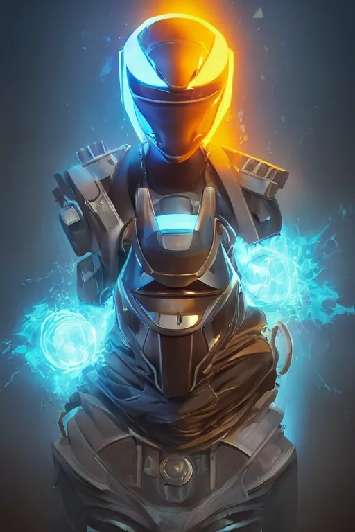 Image similar to epic mask helmet robot ninja portrait stylized as fornite style game design fanart by concept artist gervasio canda, behance hd by jesper ejsing, by rhads, makoto shinkai and lois van baarle, ilya kuvshinov, rossdraws global illumination radiating a glowing aura global illumination ray tracing hdr render in unreal engine 5