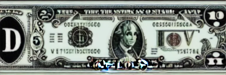 Image similar to lovecraftian dollar bill.