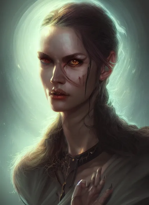 Image similar to portrait of a wizard, horror, fantasy, dramatic lighting, magical, highly detailed, digital painting, artstation, concept art, smooth, sharp focus, illustration, art by artgerm