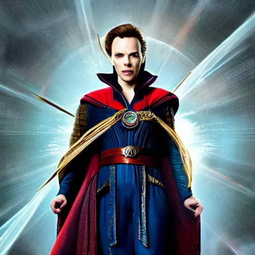 Image similar to still cinematic rachel mcadams as doctor strange