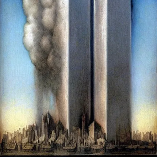 Image similar to 9 / 1 1 designed by leonardo da vinci