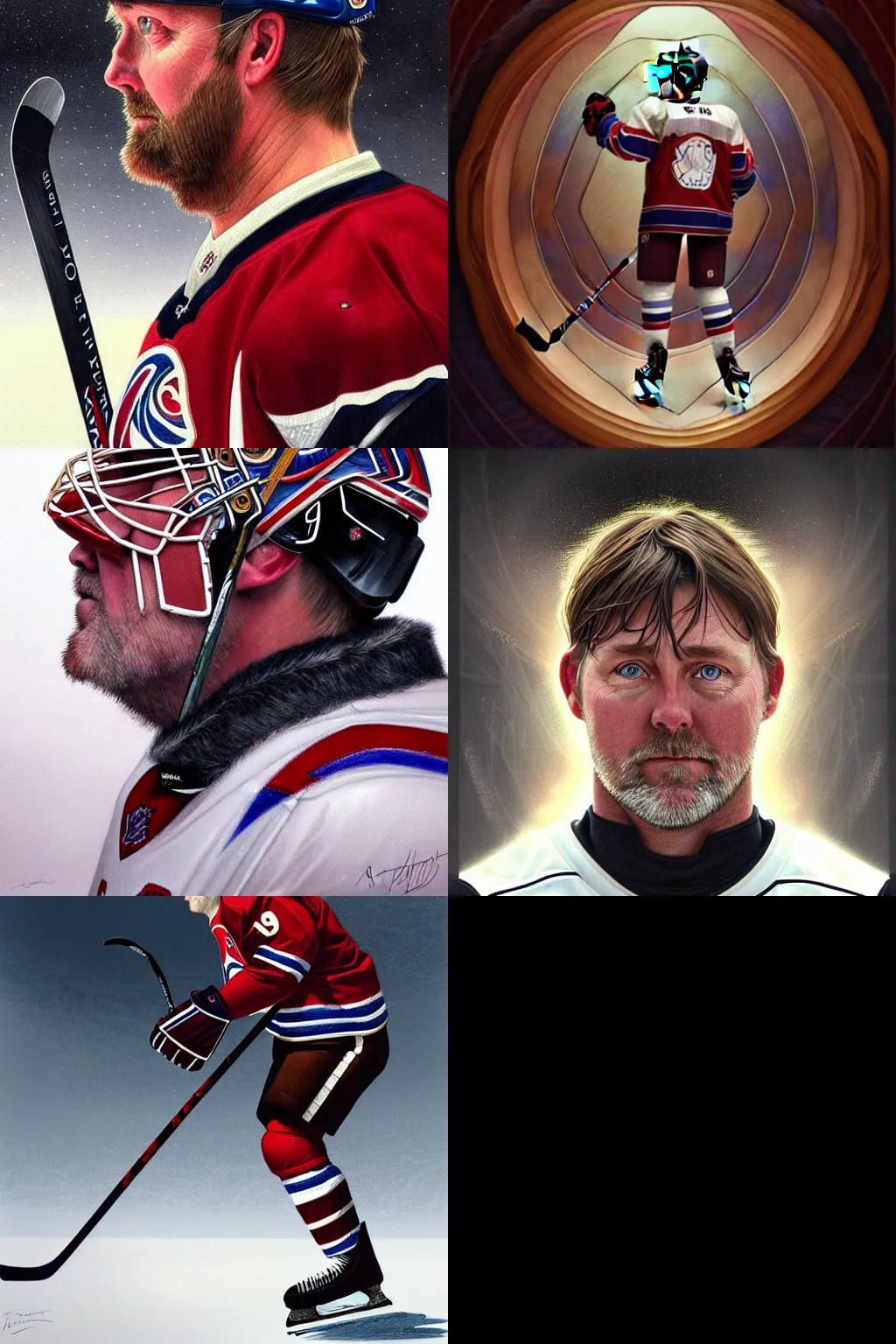 Prompt: beautiful portrait of Patrick Roy as a hockey coach, fantasy, intricate, elegant, highly detailed, digital painting, artstation, concept art, smooth, sharp focus, luxury fashion illustration, art by artgerm and greg rutkowski and alphonse mucha, brightly lit cinematic soft lighting, photorealistic