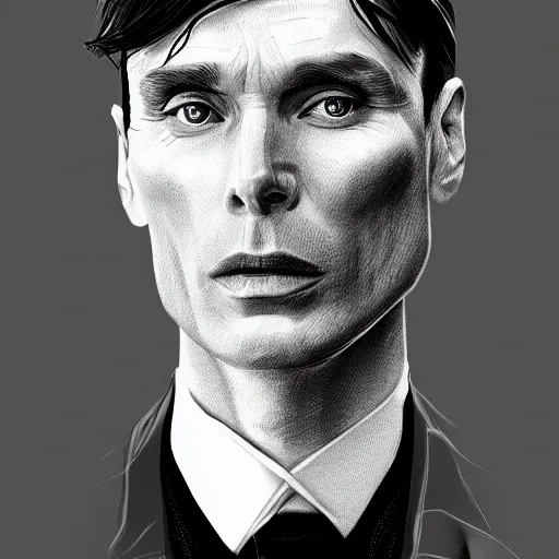 Prompt: a portrait of cillian murphy as tommy shelby, atlantis background, highly detailed, realistic face, digital art, epic, fantasy, in the style of Ian Spriggs, sharp, artstation