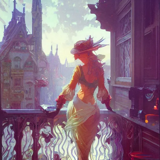 Image similar to totally not spagget by Stanley Artgerm Lau, greg rutkowski, thomas kindkade, alphonse mucha, loish, norman Rockwel